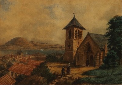 European Village Landscape by Prilidiano Pueyrredon